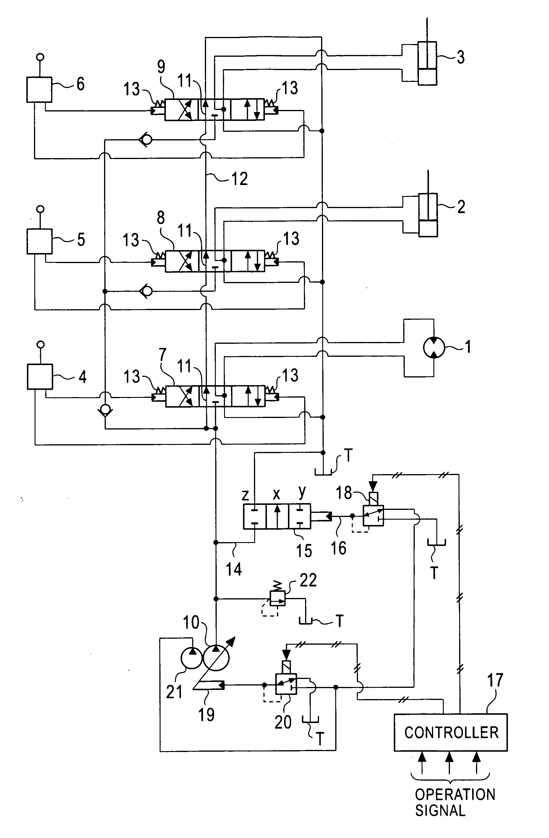 Hydraulic control device for working machine