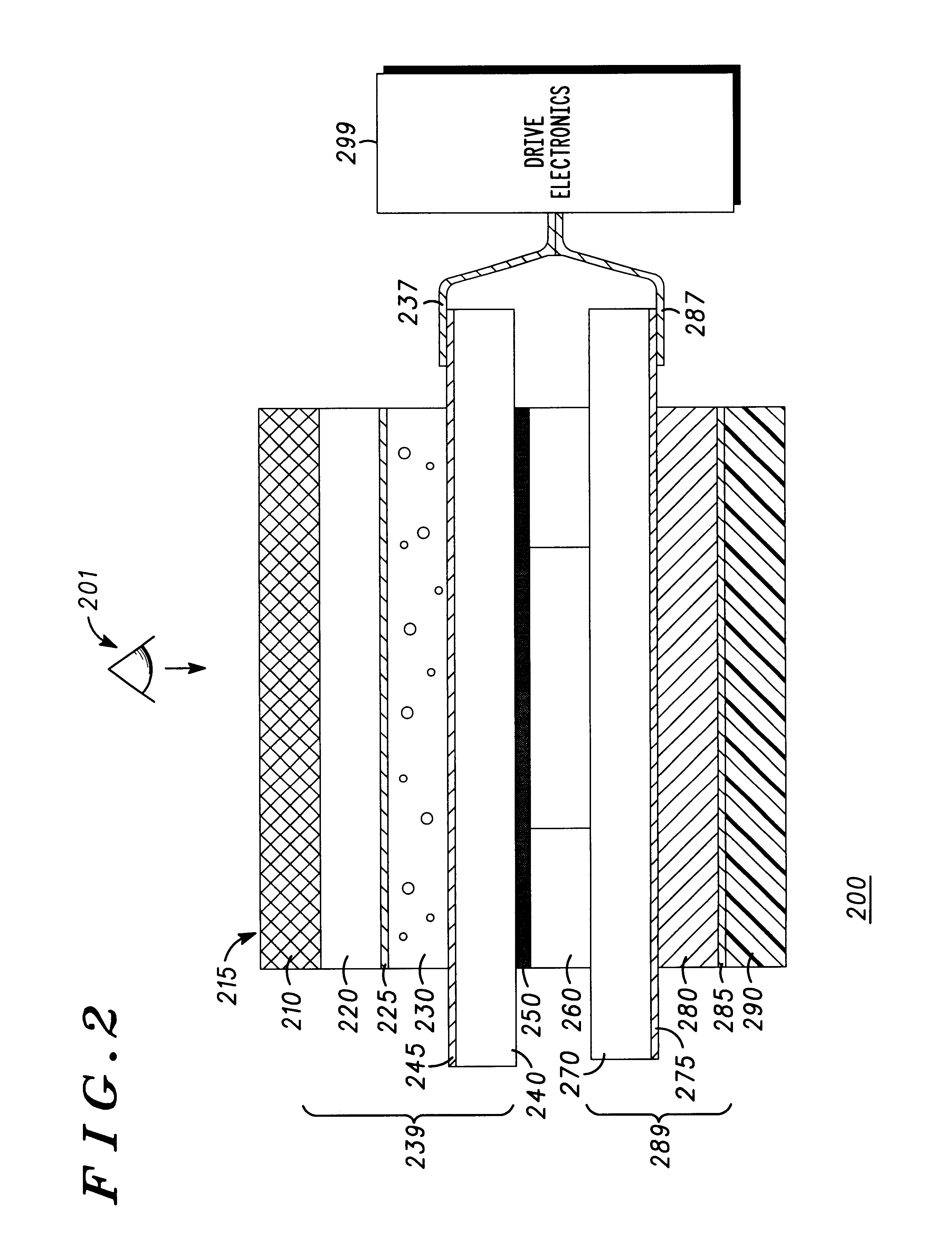 Display with aligned optical shutter and backlight cells applicable for use with a touchscreen