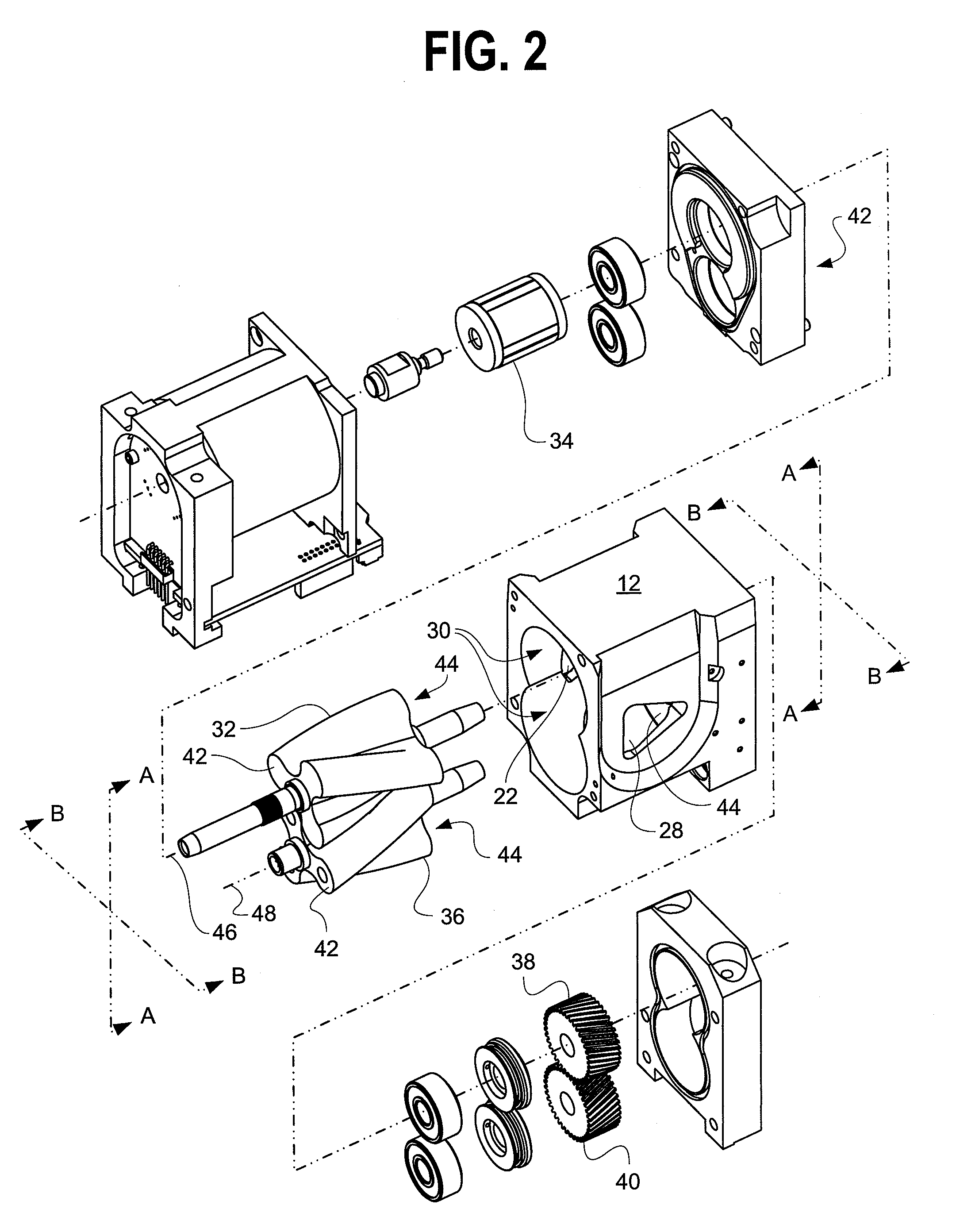 Roots-type blower reduced acoustic signature method and apparatus