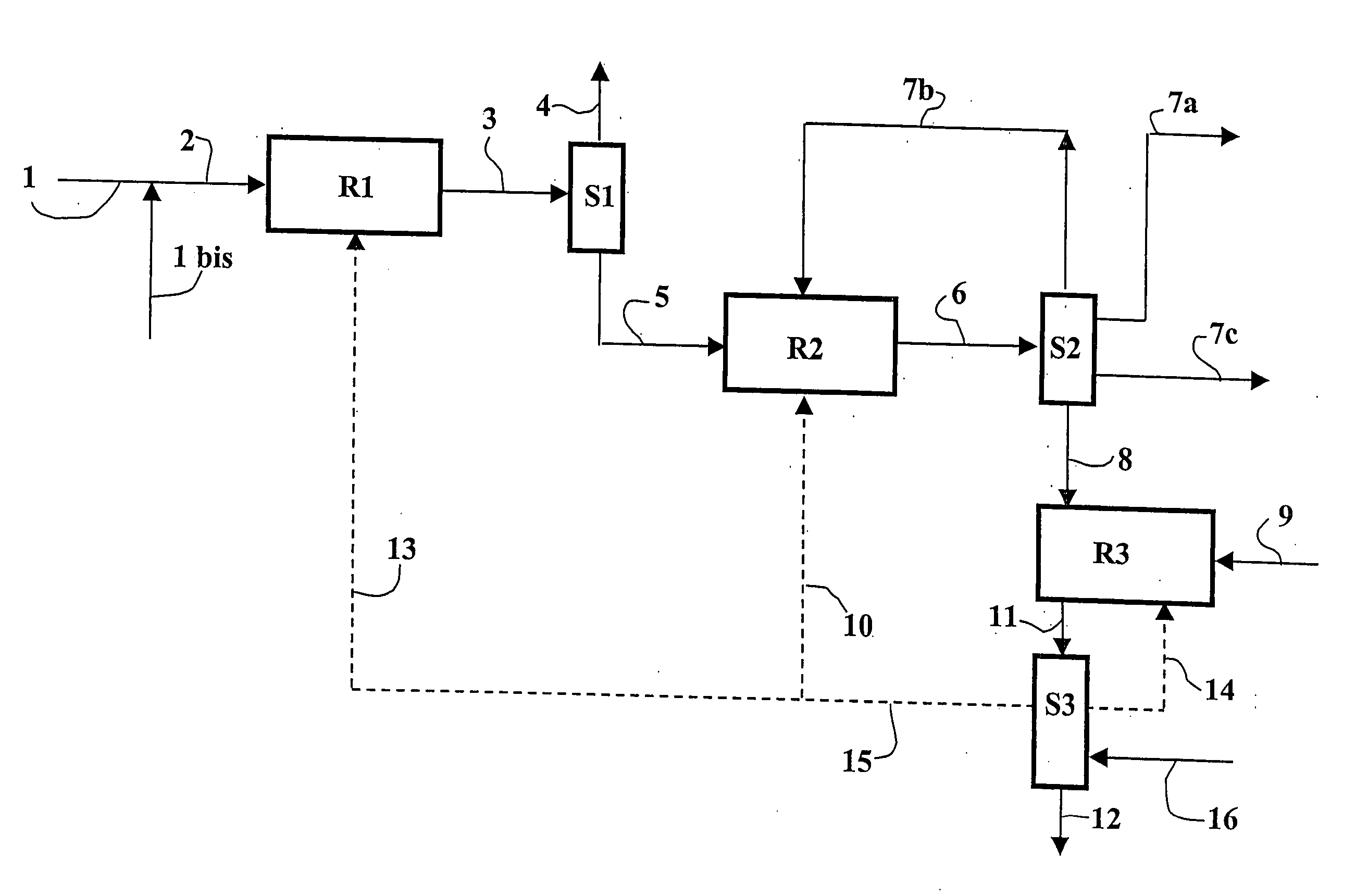 Process for multistage conversion of a charge comprising olefins with four, five or more carbon atoms, with the aim of producing propylene