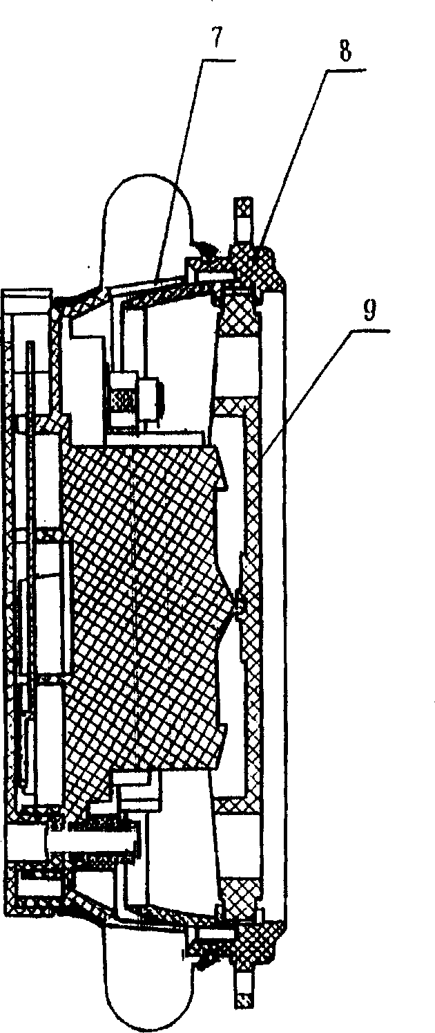 Electric steering device transmission for rear-view mirror of car