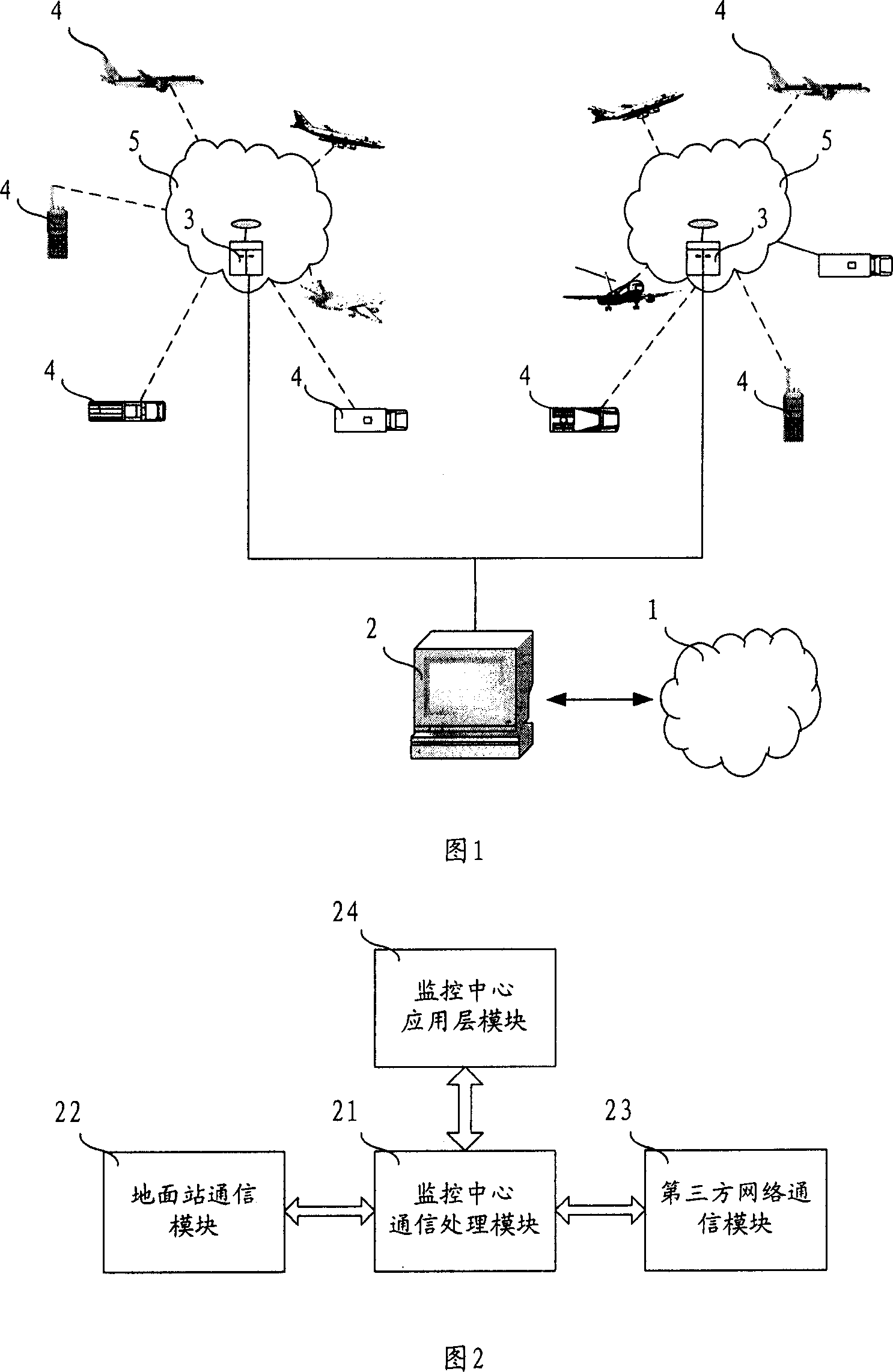 System for monitoring moving target on place of aerodrome