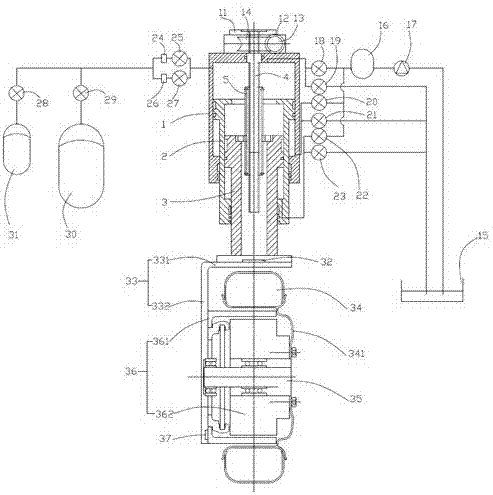 Oil-gas spring, wheel steering mechanism, wheel and vehicle