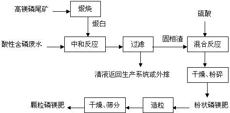 Method for preparing phosphorus-magnesium fertilizer