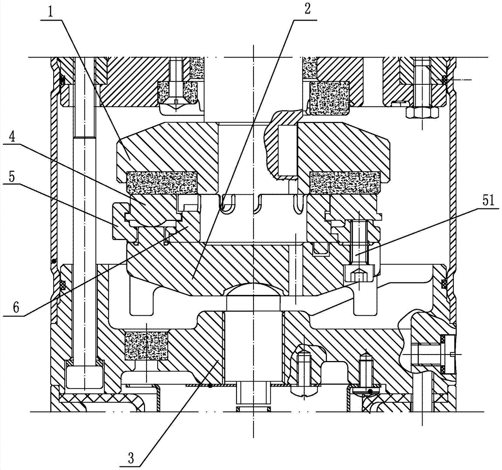 Water-lubricated thrust bearing of submersible motor for well