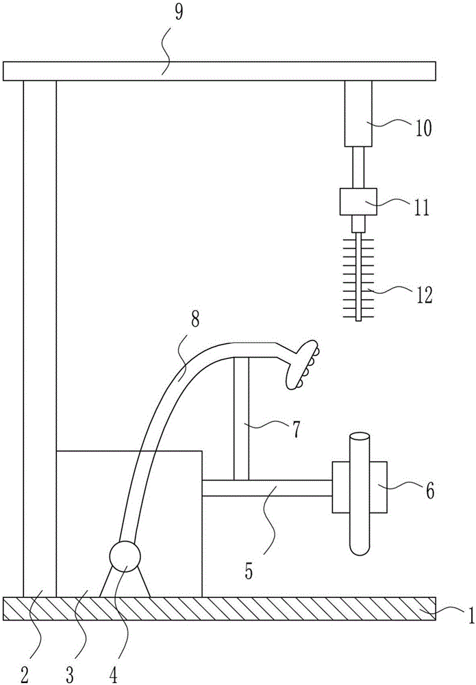 Test tube inner wall cleaning device for gene engineering experiments