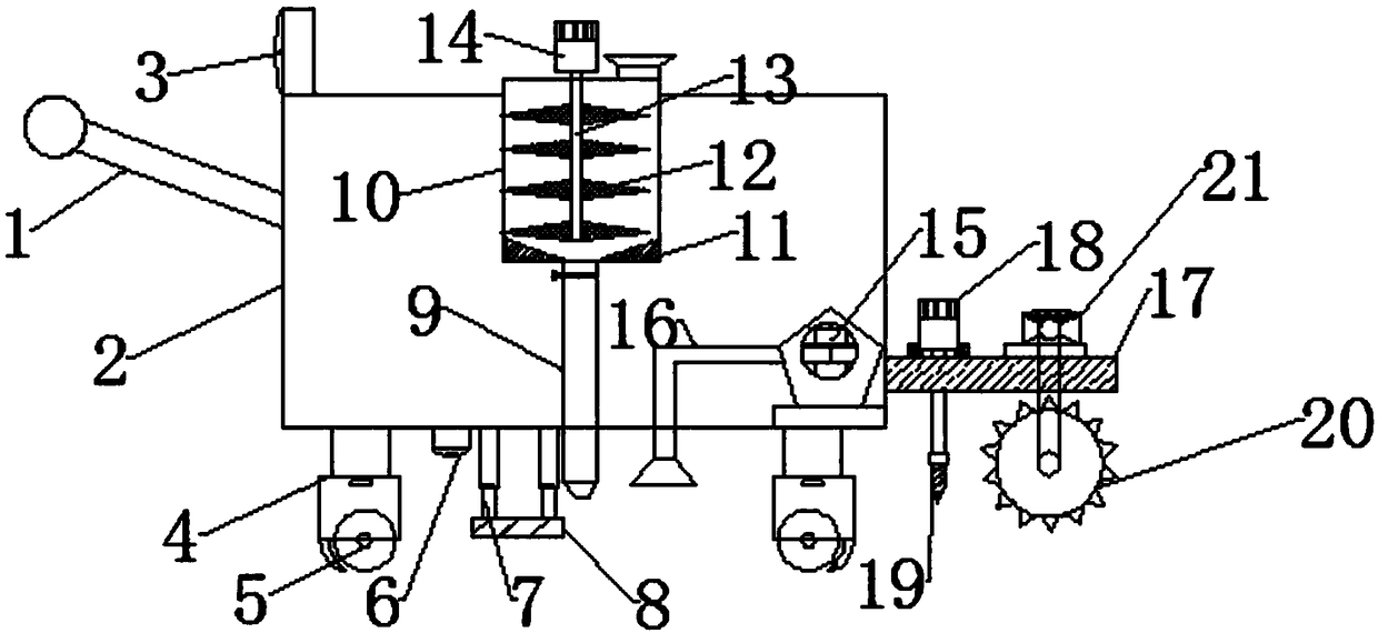 High-efficiency road asphalt repairing device