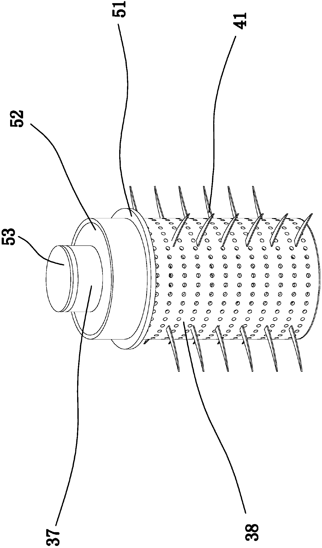 Raw material mixing device used for preparation of biomass wood-plastic composite