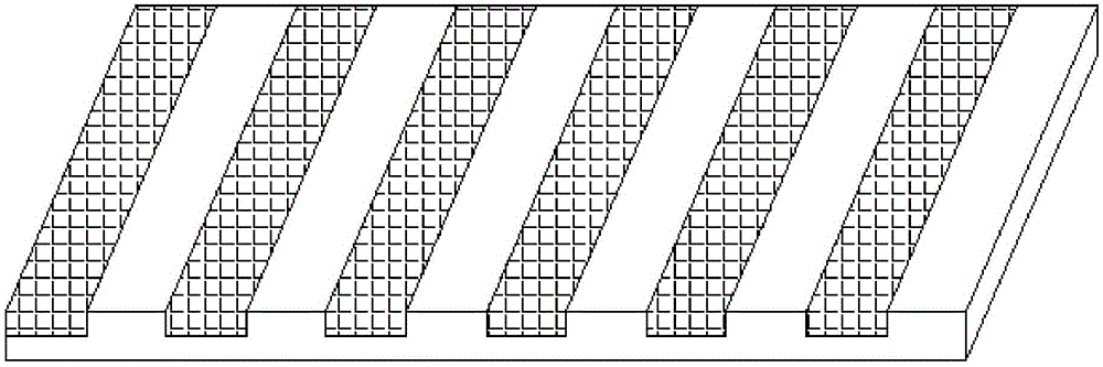 Strip-shaped interface constraint damping track bed for subway vibration and noise reduction