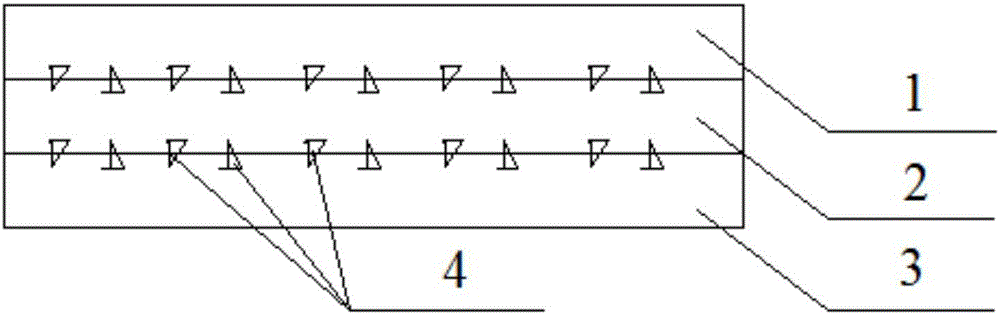 Strip-shaped interface constraint damping track bed for subway vibration and noise reduction