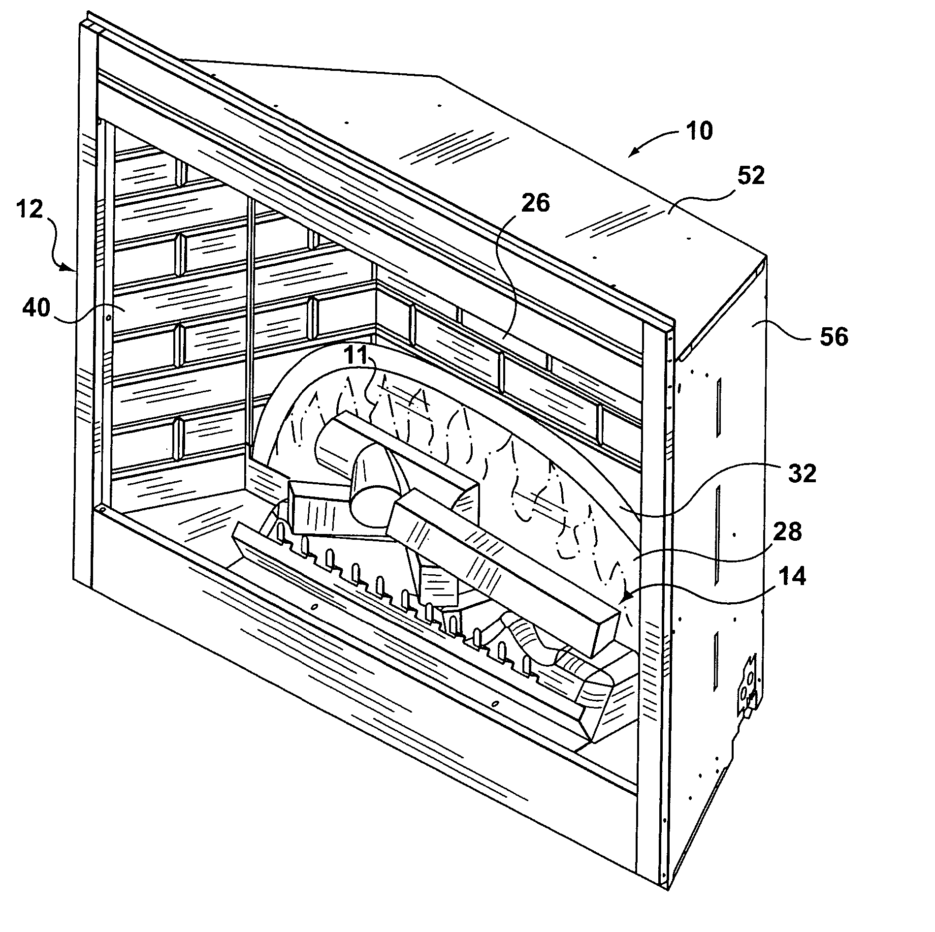 Flame simulating assembly