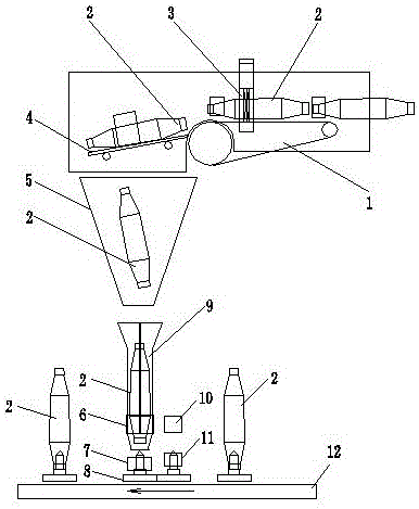 Bobbin insertion system of automatic bobbin winder and bobbin insertion method