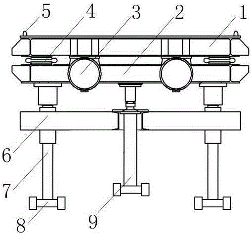 Sand mold compacting device for V-process casting