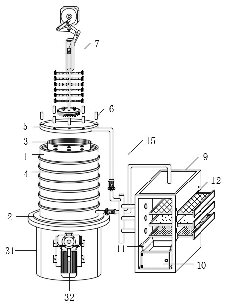 Filtering equipment for biological pharmacy