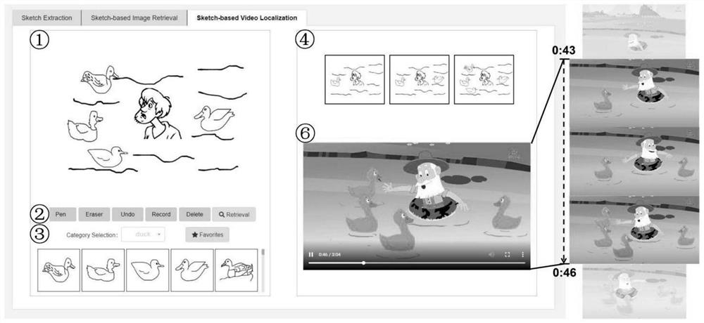 Sketch data reuse and scene sketch auxiliary construction method and system