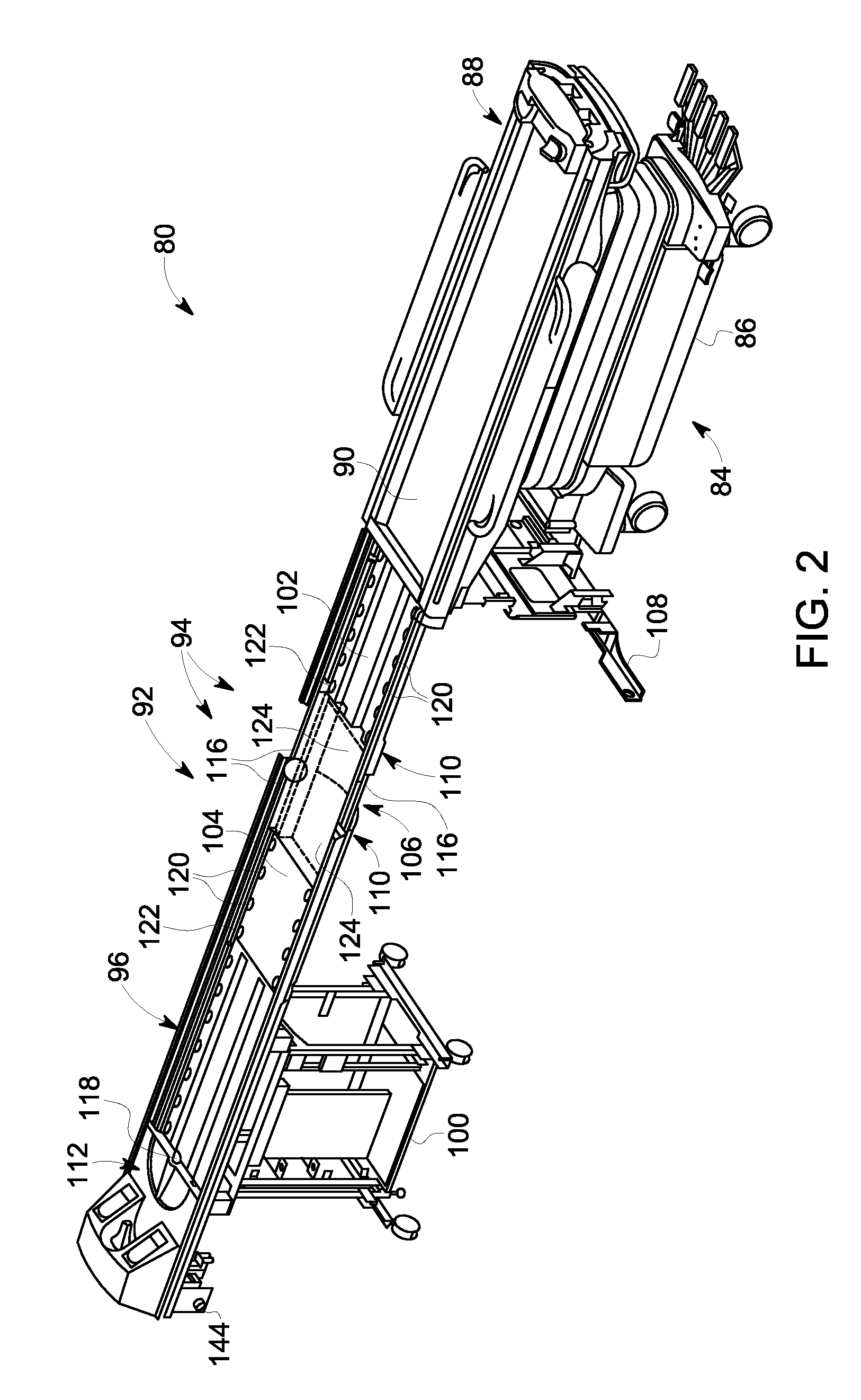 Surface stationary array coil structure for multi-modality imaging