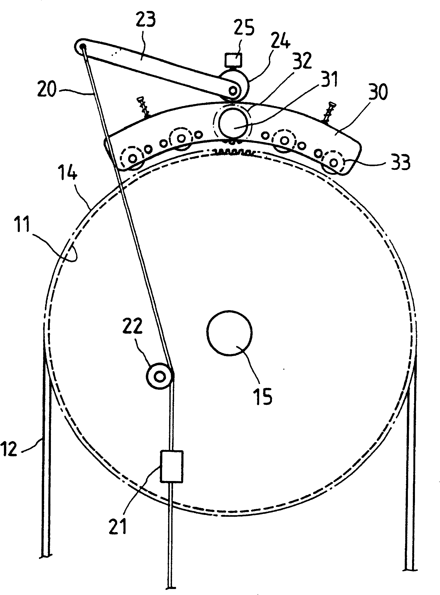 Safety protection and escape driving device for lift lifting cable