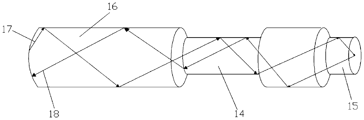 Optical fiber sensing probe application system for detecting charge quantity of supercapacitor electrode and preparation method of optical fiber sensing probe