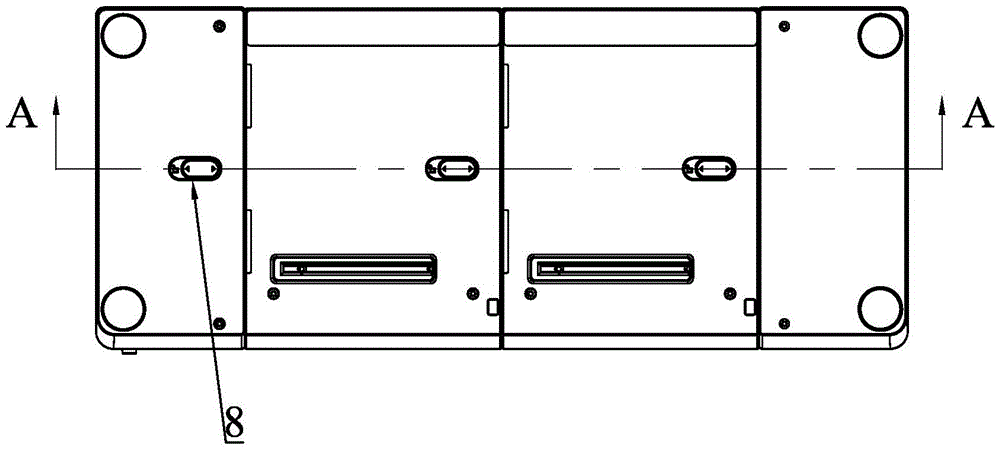 Continuous-combined detachable key module electronic organ