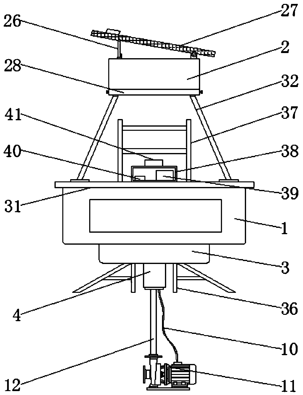 Remote control water quality monitoring buoy