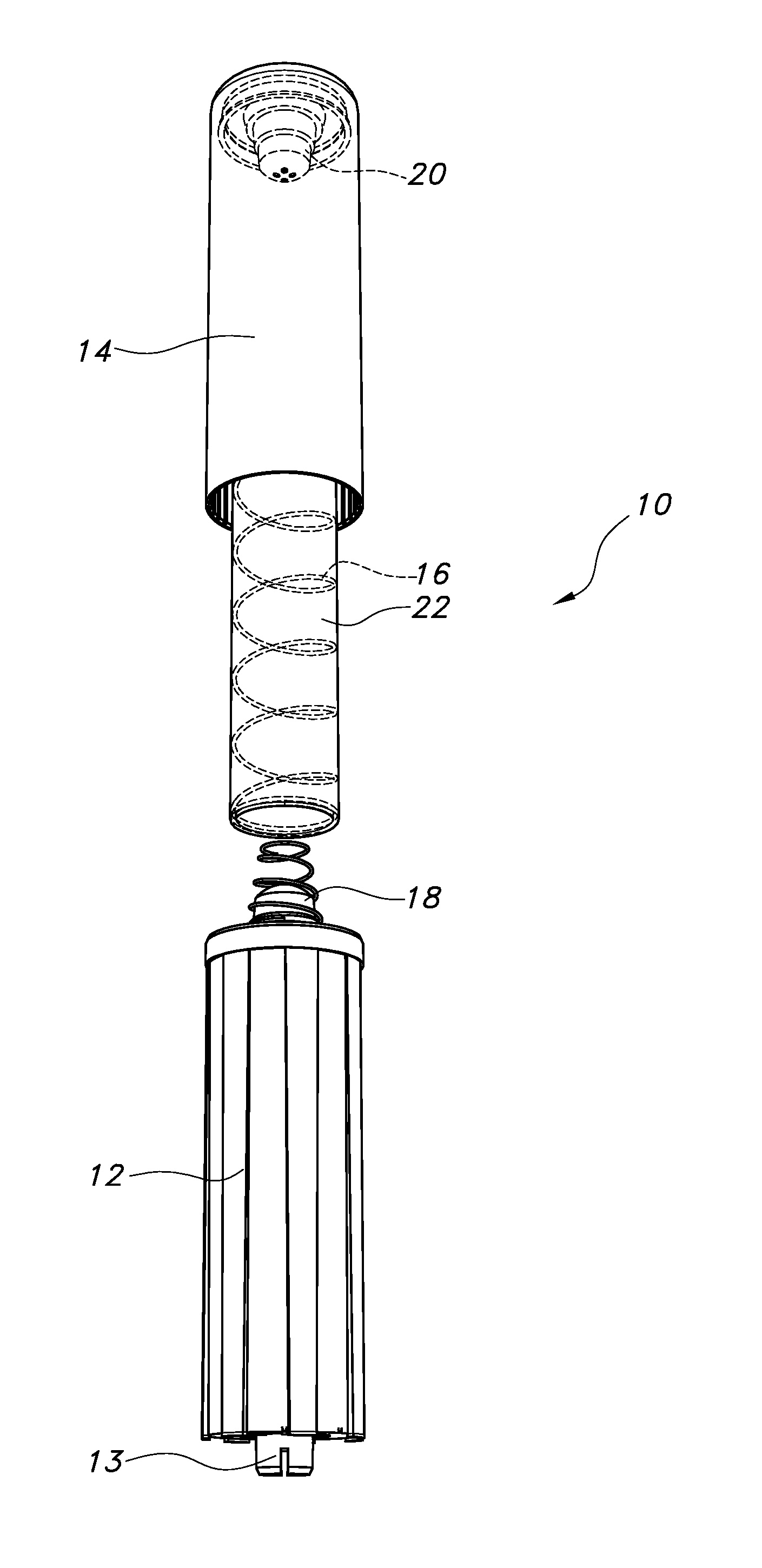 Telescoping spring assembly for mattresses and the like