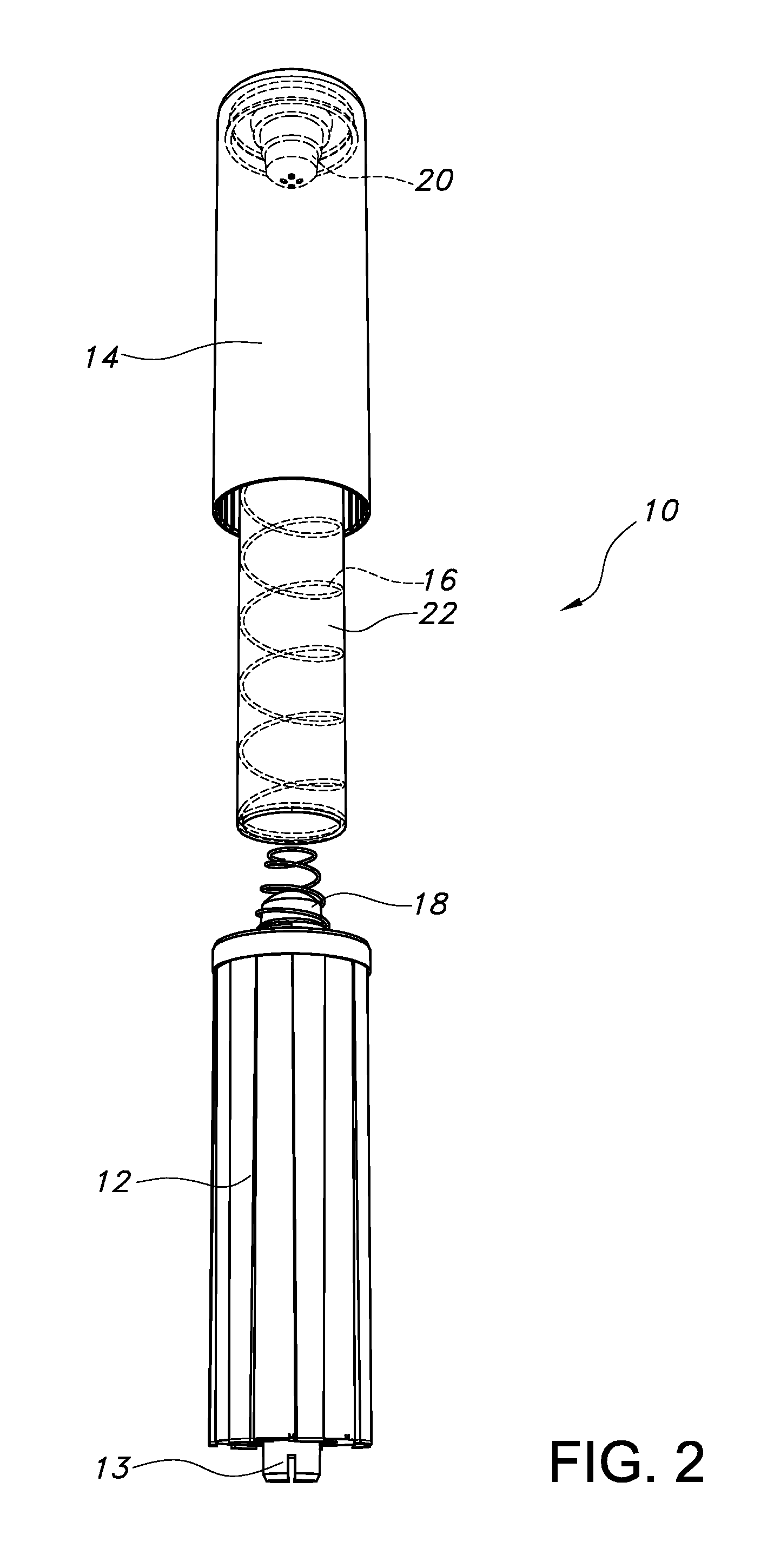 Telescoping spring assembly for mattresses and the like