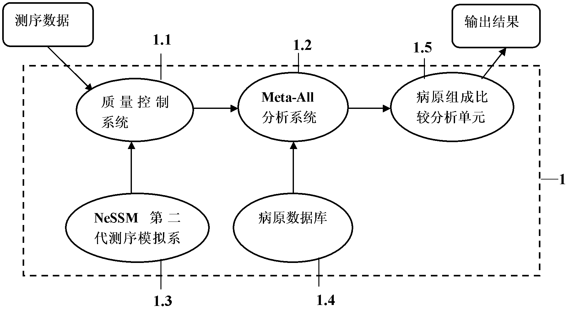 Metagenomics-based unknown pathogeny rapid identification system and analysis method