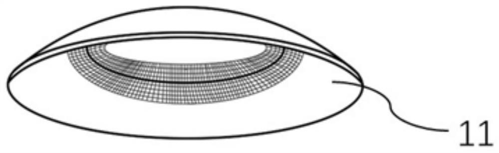 Composite artificial cornea and preparation method thereof