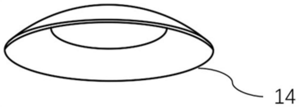 Composite artificial cornea and preparation method thereof