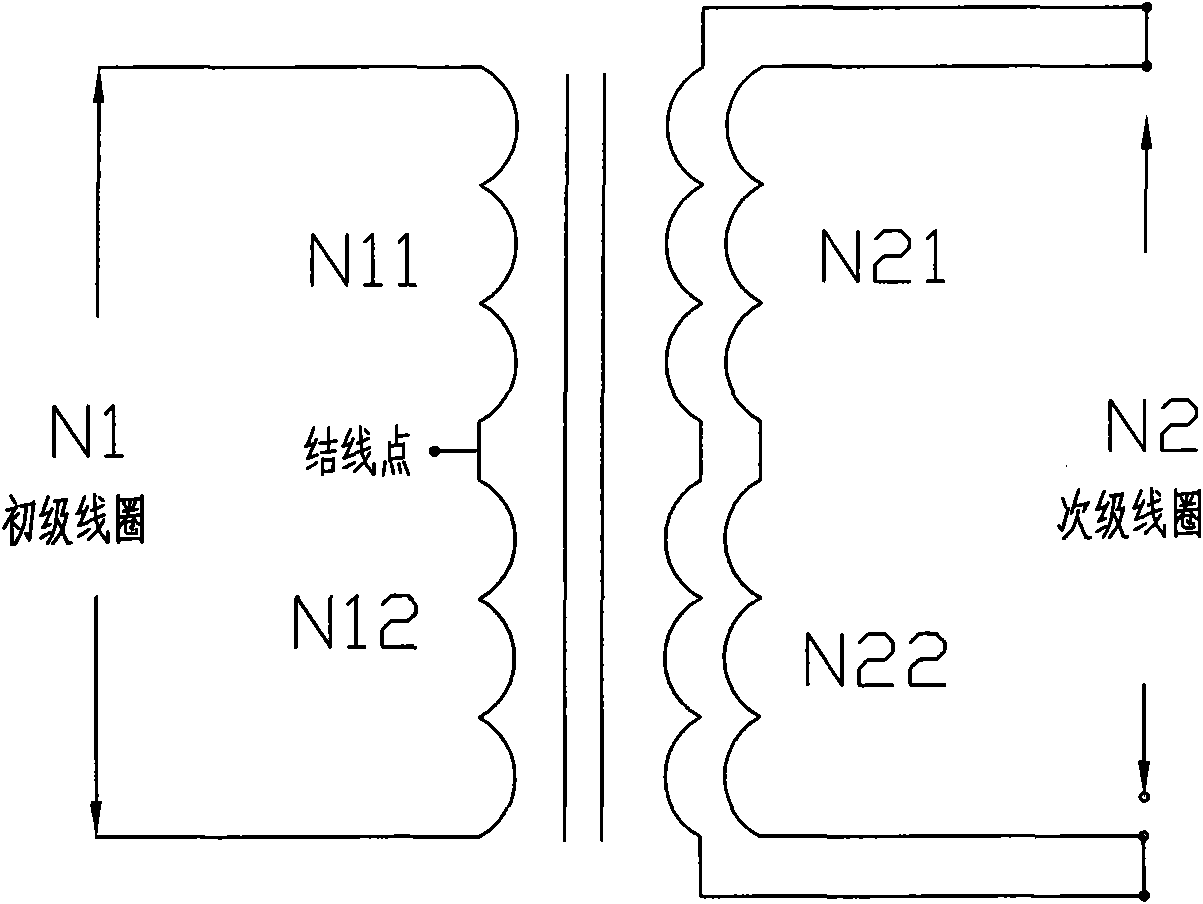 Novel winding method for high-frequency transformer coils