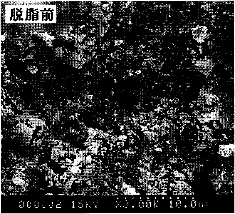 Degreasing method used for transparent alumina ceramic injection molding product