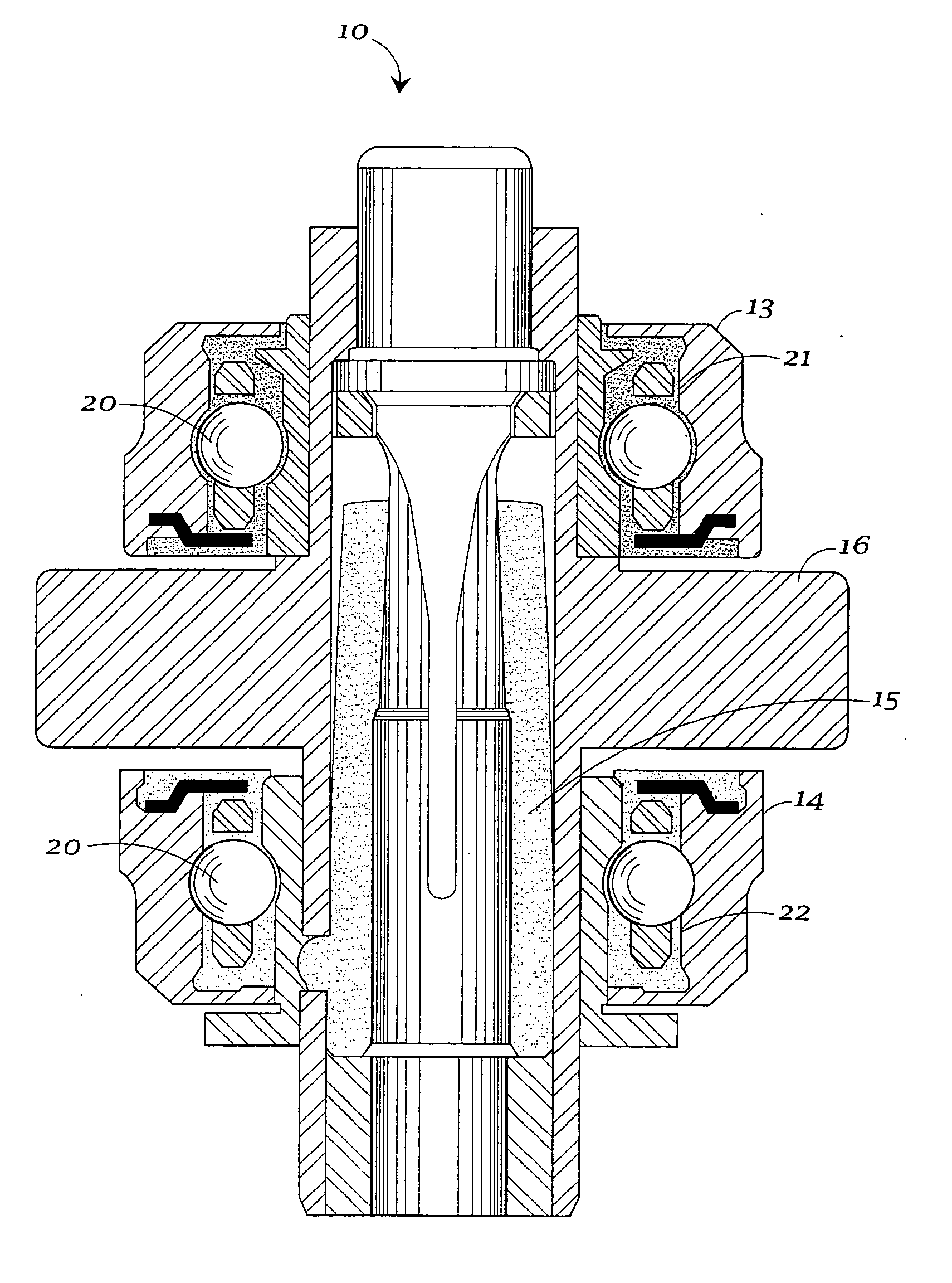 Dental handpiece with improved grease retention