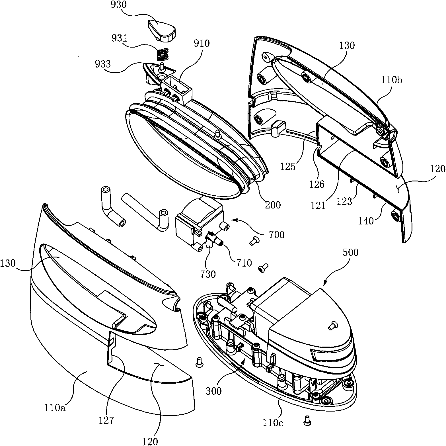 Rapid heating heater module for electric steam iron