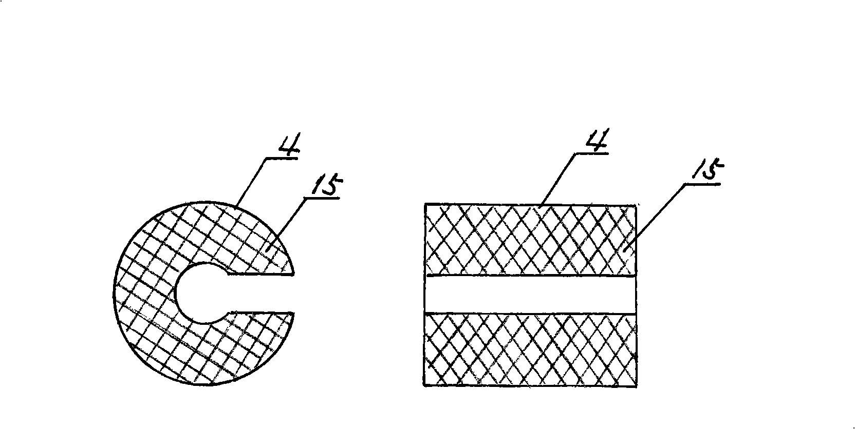 Drip irrigation device for treating sand with spraying film covered network and pulse pump