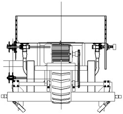 An embedded mulch bedding drilling and seeding machine