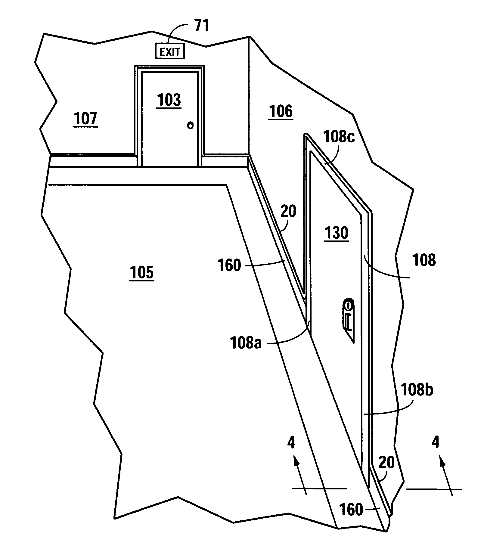 Emergency exit route illumination system and methods