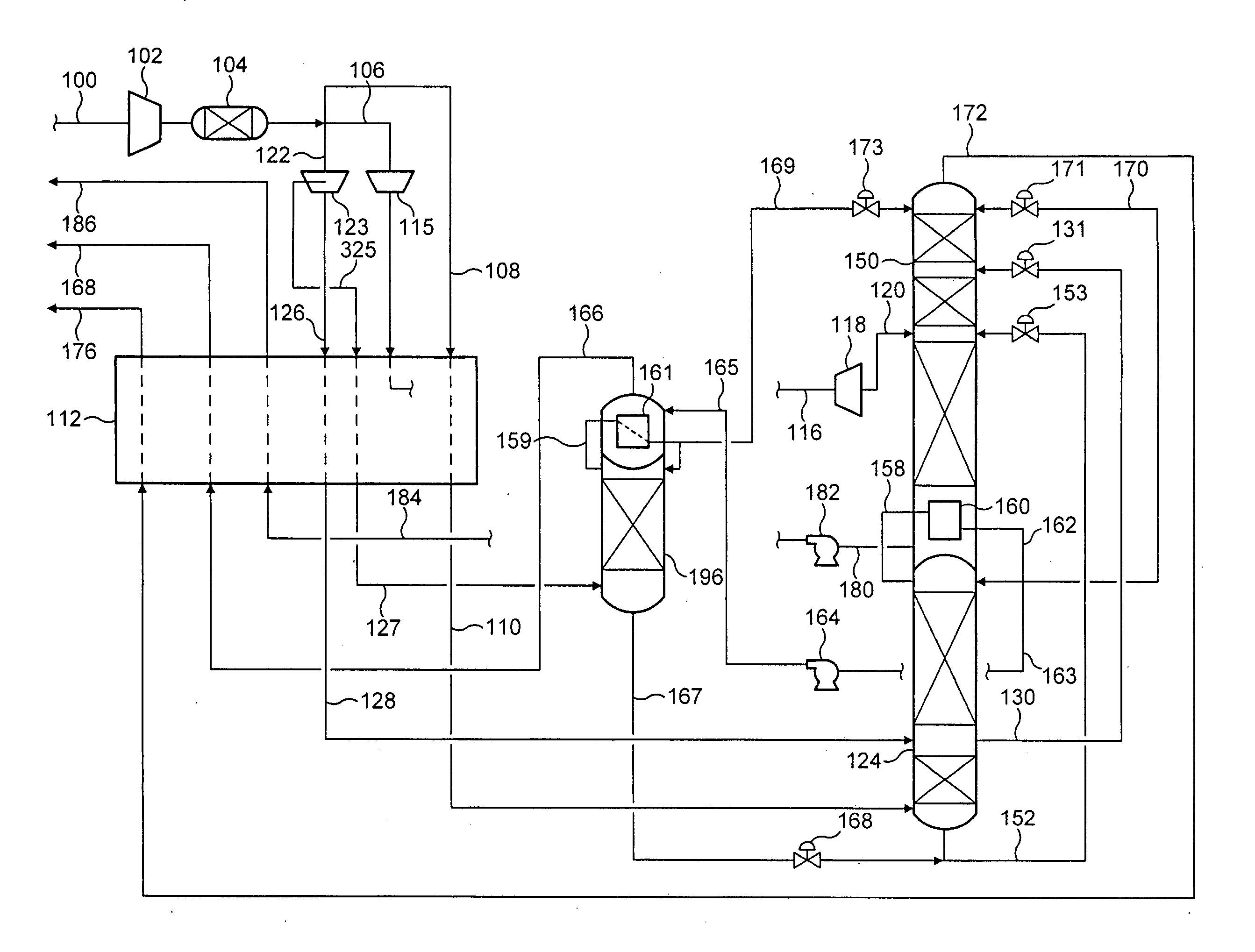 Process for the cryogenic distillation of air