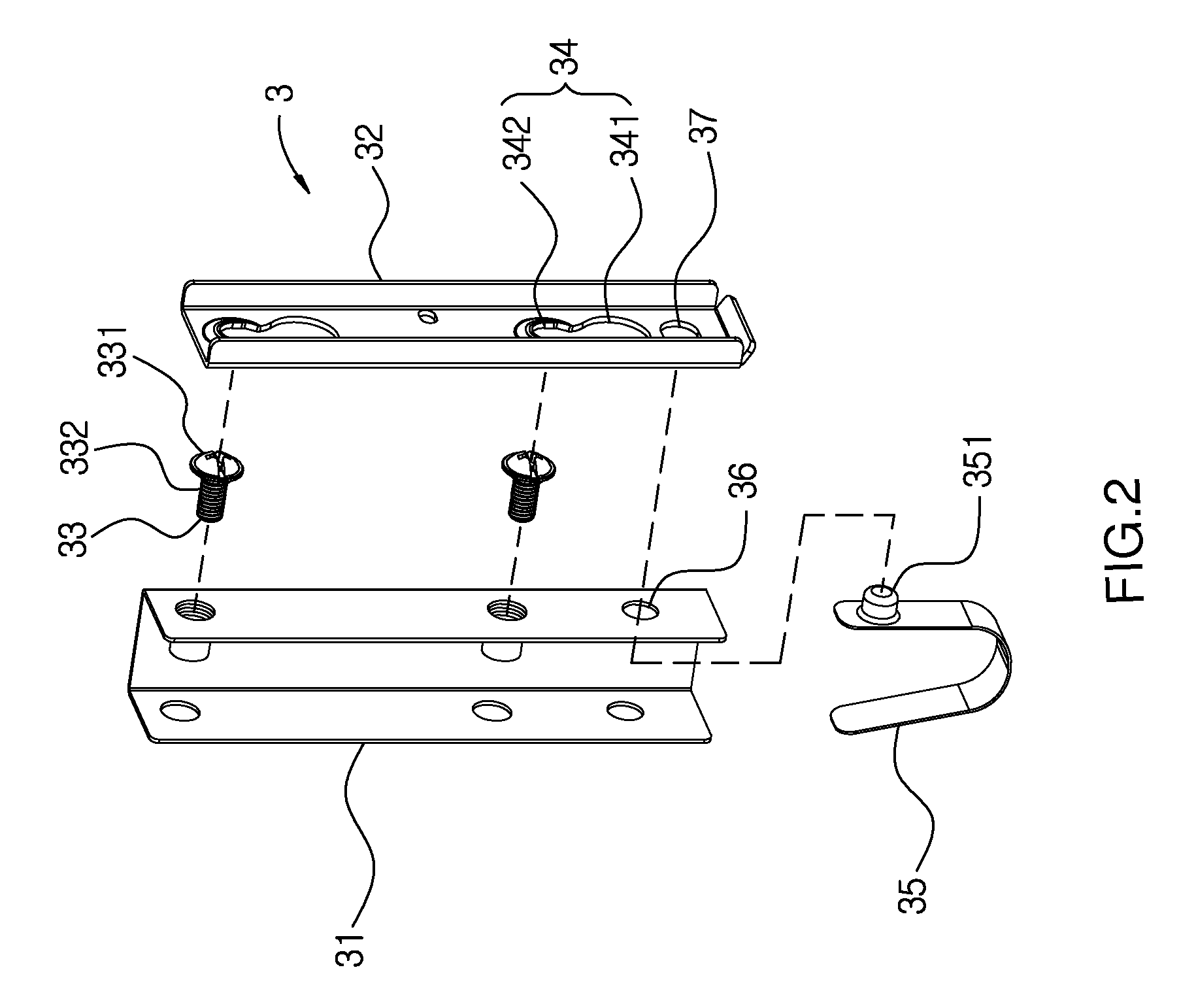 Connecting structure for barbecue grill