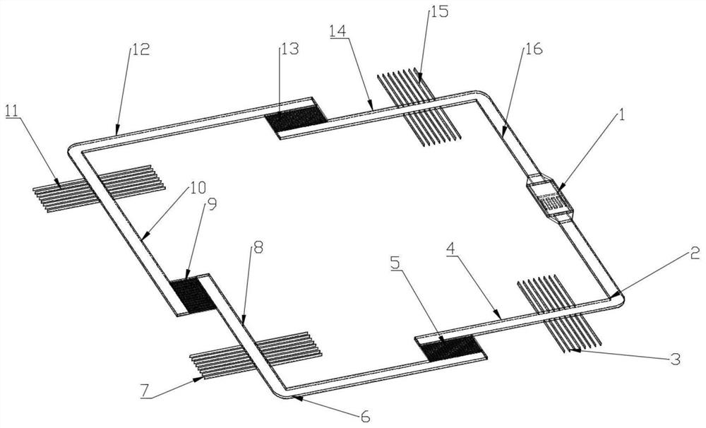 A loop heat pipe with multiple heat-absorbing and exothermic components