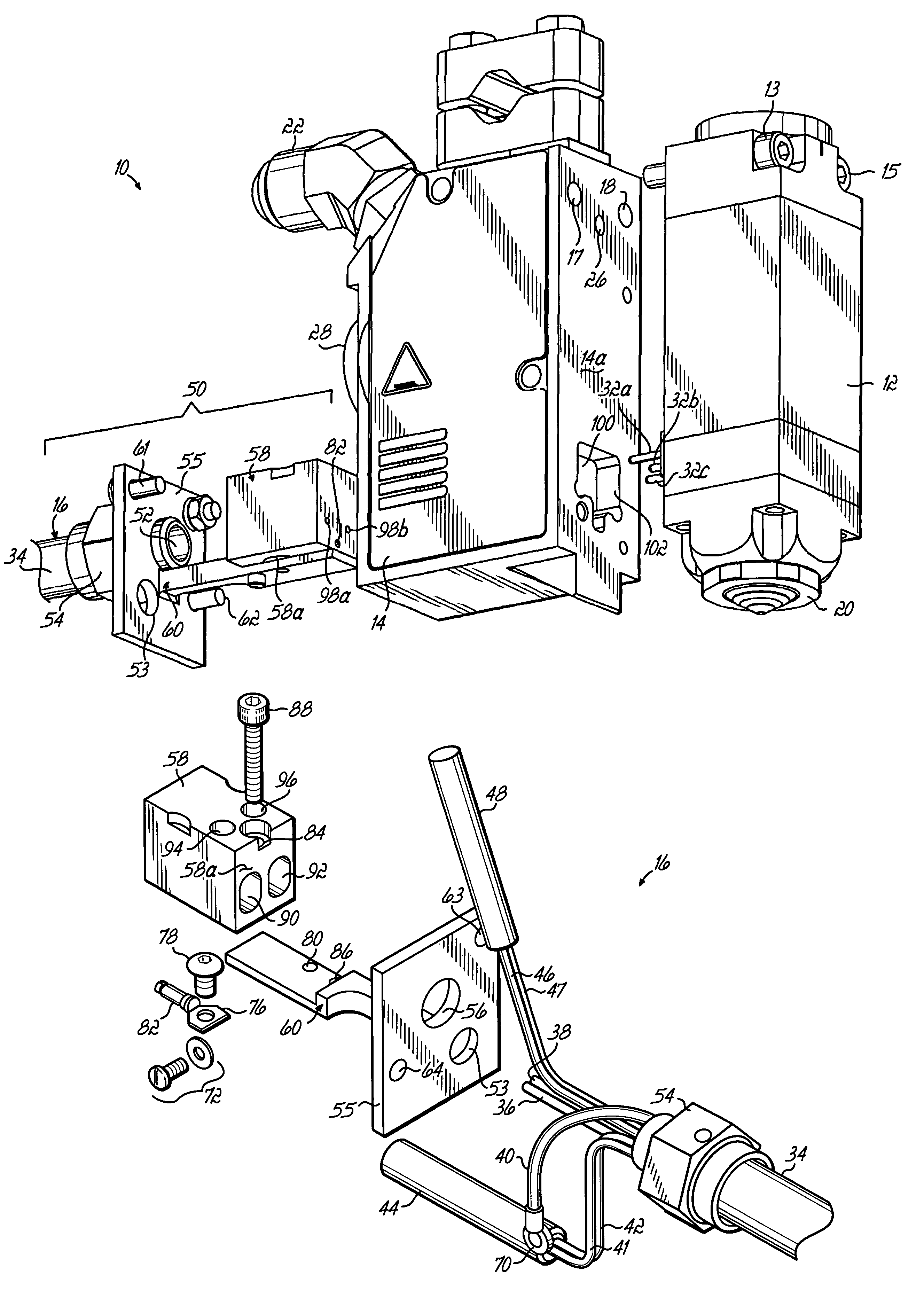 Liquid dispensing system having a modular cord set