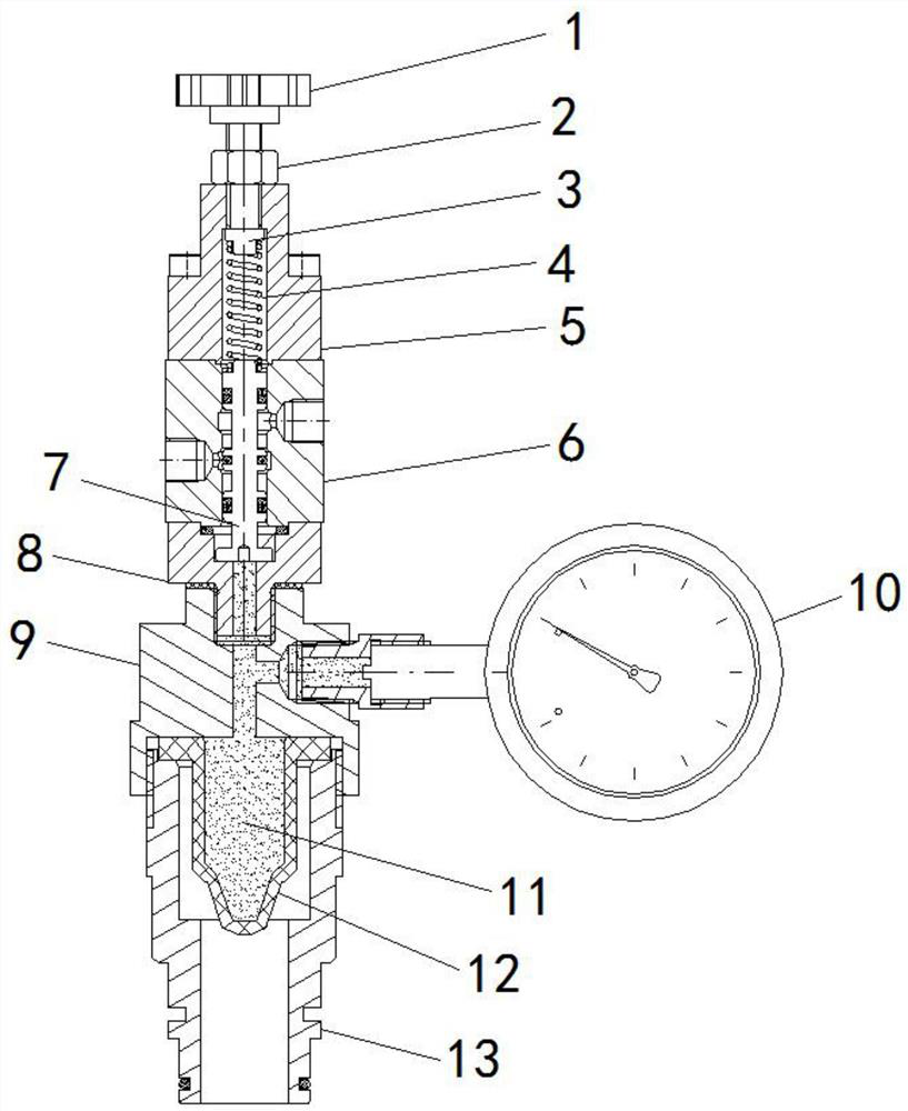 A pressure control device for a pneumatic grouting pump