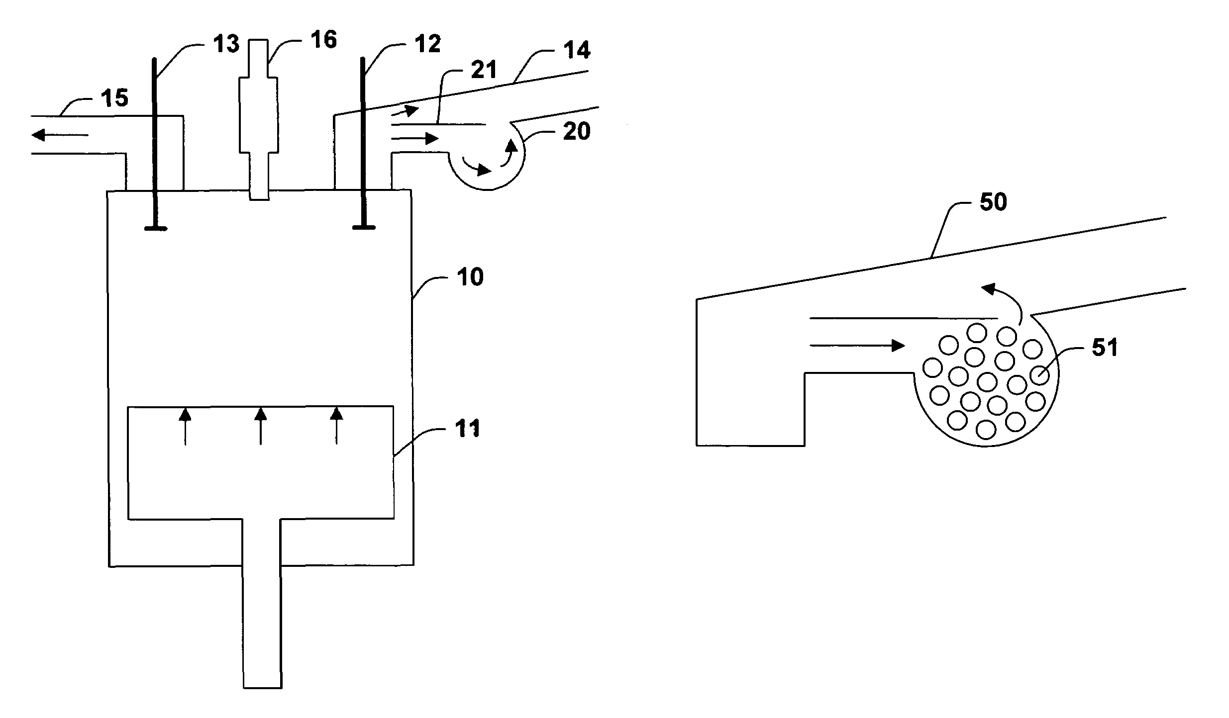 Internal EGR cooler