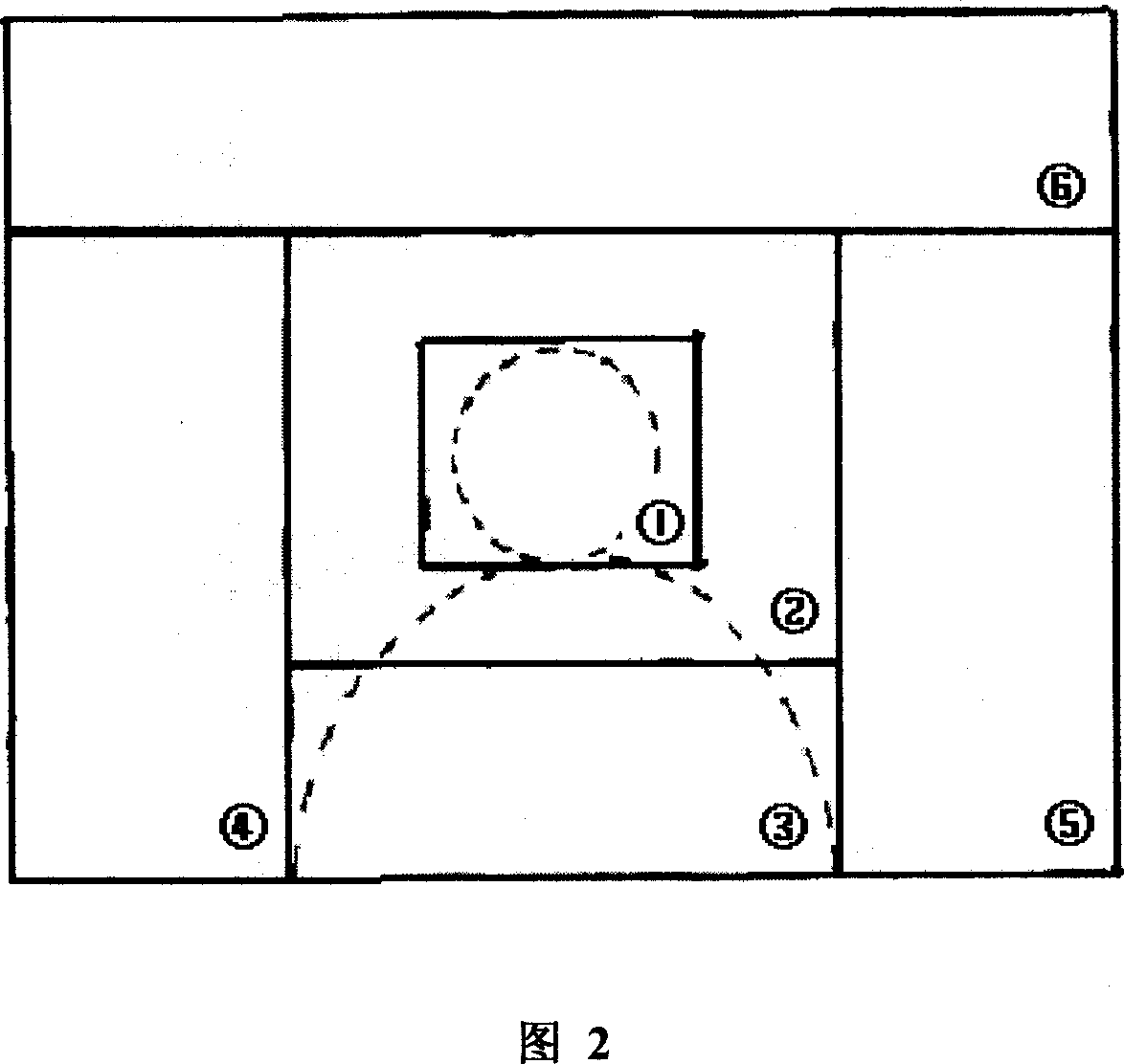 Automatic explosion method based on multi-area partition and fuzzy logic