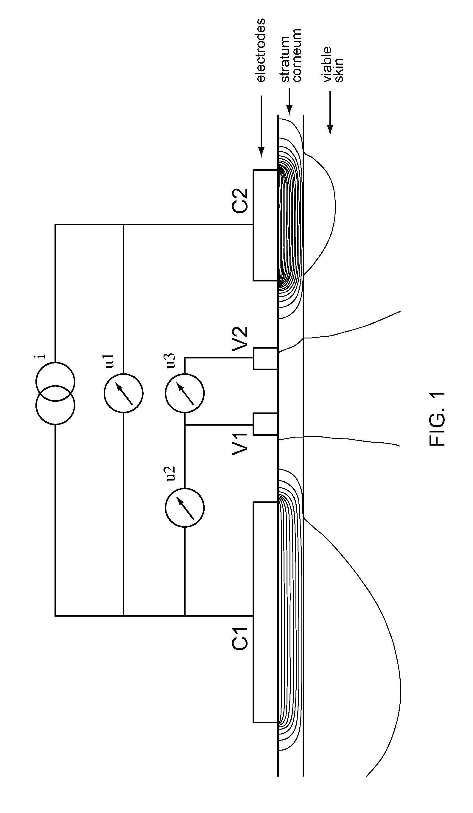 Volume specific characterization of human skin by electrical immittance