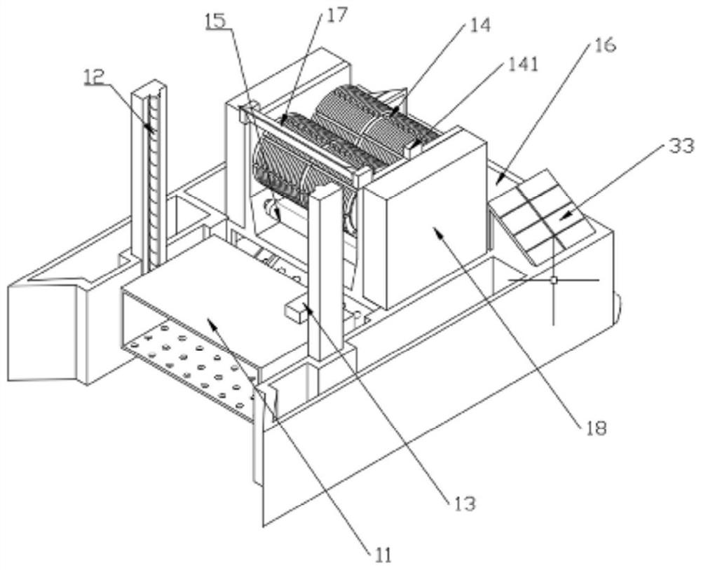 Offshore garbage cleaning device