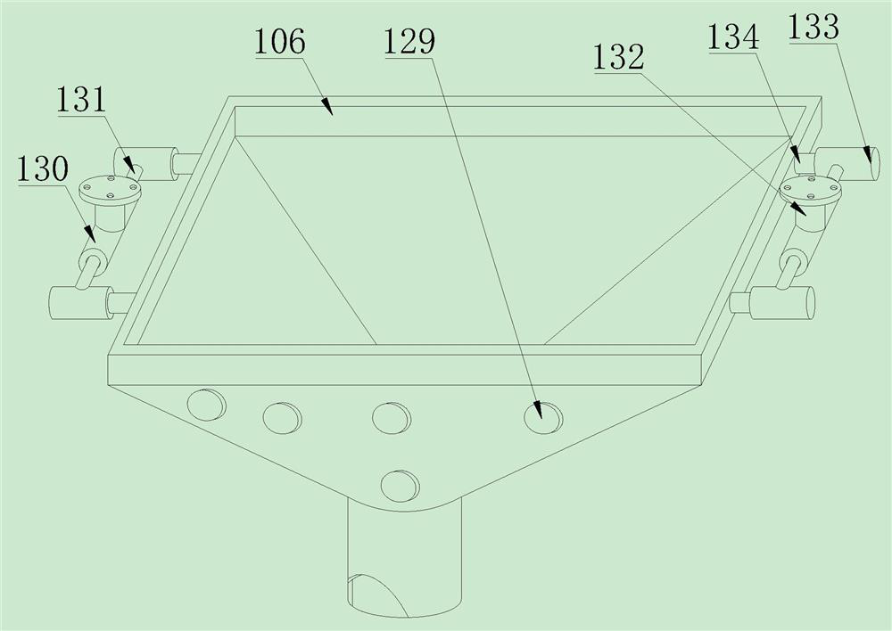 Inspection table convenient to waste liquid treatment for medical clinical laboratory