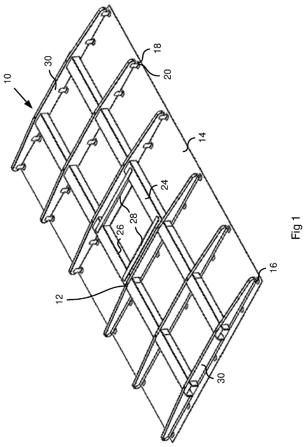 A heliostat sub-assembly