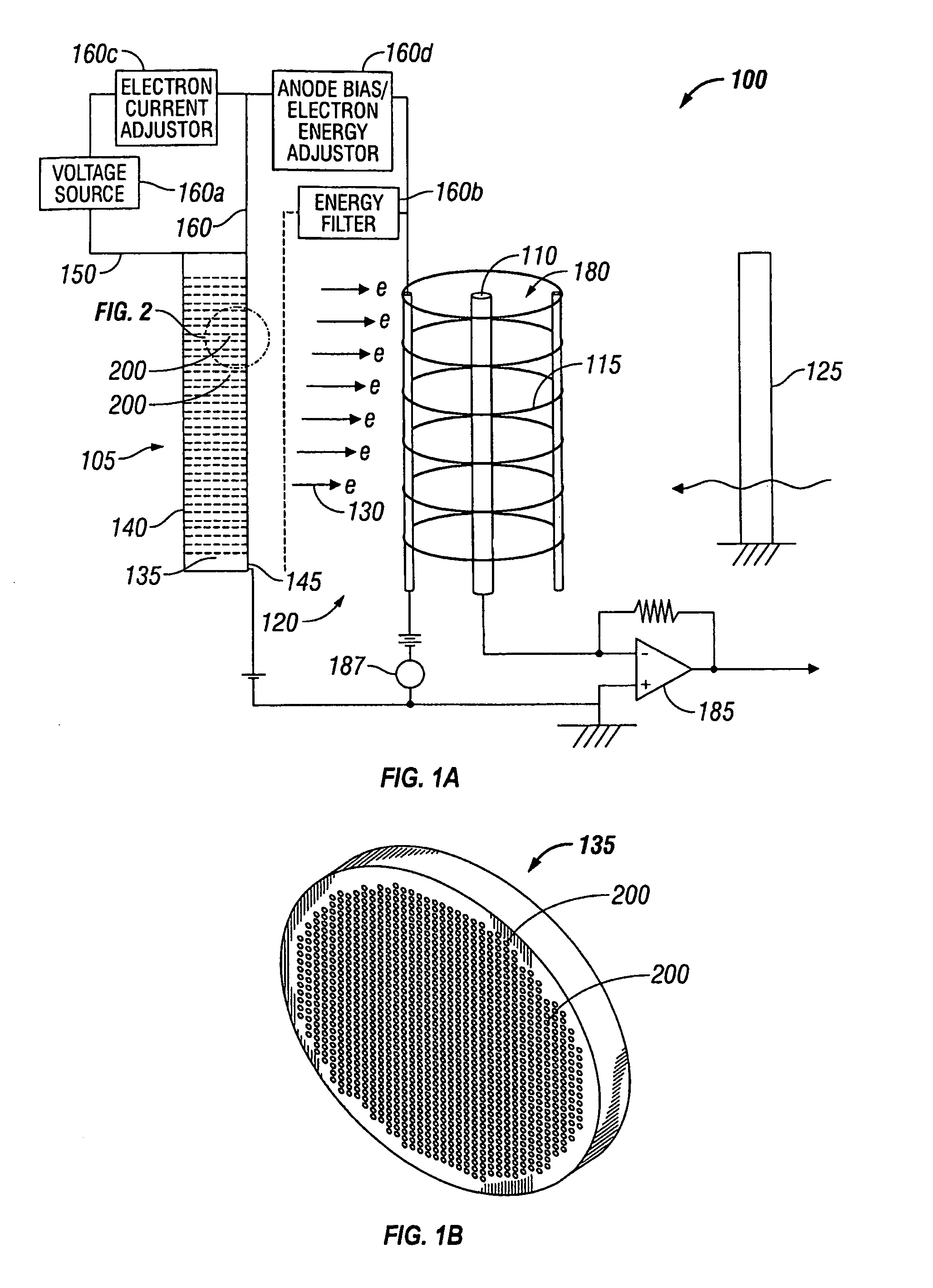 Ionization gauge having electron multiplier cold emission source