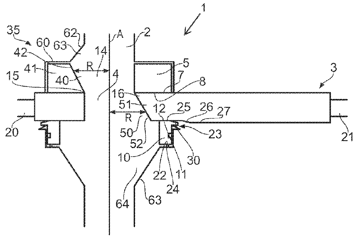 Gate valve assembly comprising a support member