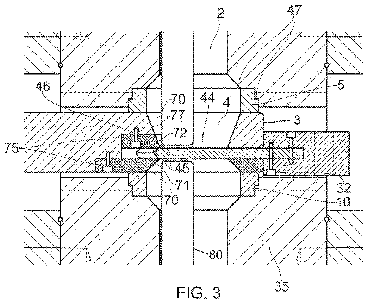 Gate valve assembly comprising a support member